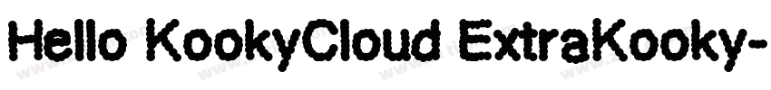 Hello KookyCloud ExtraKooky字体转换